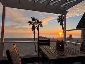 Dreamlike sunset from upstairs master balcony