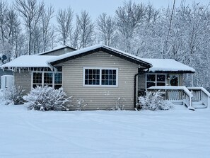 Cabin Front in Winter