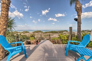 Deck | Water Views | Private Beach Access