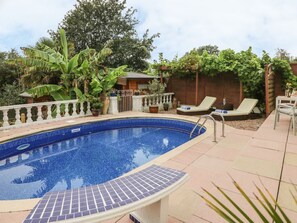 The rear garden is a beautiful sun-trap.