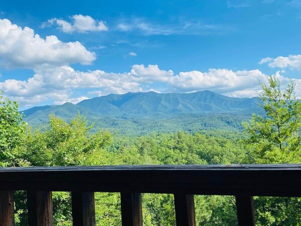 Astonishing Views Of The Great Smoky Mountains National Park And Mt. LeConte Right Off The Back Deck!