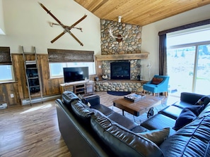 Our favorite place to spend the evening by the fire with friends.