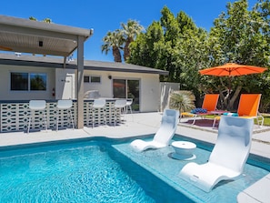 Tanning Deck with Ledge Loungers