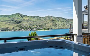 Lake view from the hot tub