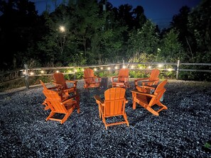 Nighttime at the social circle. Talk about the memories you made today.