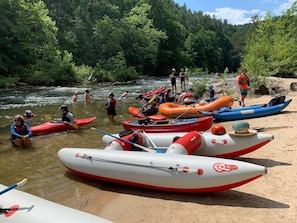 Enjoy the Chattooga knowing you're close to home base for post river fun times