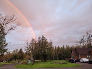 The weather changes often, but with the rain often comes beautiful scenes, too
