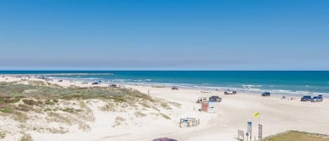 Dune and beach view from two of your three balconies