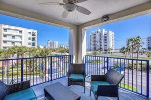 Corner Balcony Space.
