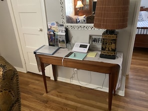 Living Room Entrance Desk with Guest Book
