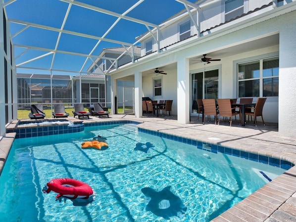 Experience why kids, and grandkids love our year-round heated pool!