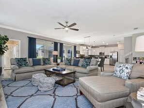 Enjoy the sunny, open floor plan with comfy seating!