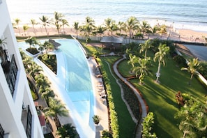 100m pool from the balcony