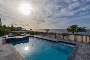 Pool looking out to the beach