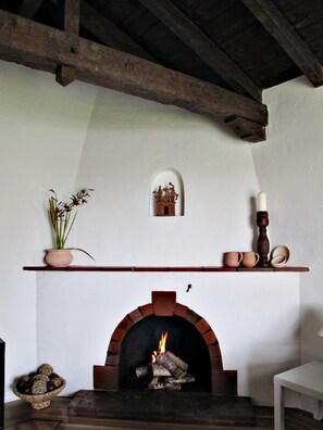 Original Brick Fire Place
