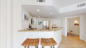 Kitchen with Bar Seating for Two