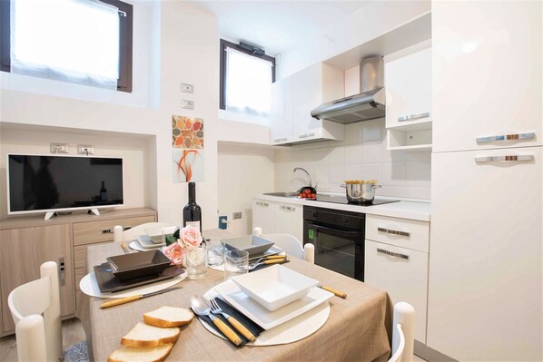 Kitchen and dining area