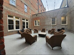 Common patio area on 4th floor