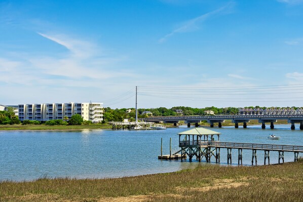 Stunning views from the balcony at Waters Edge