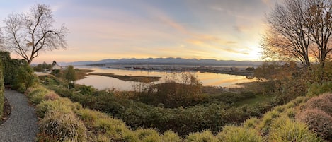 Fall sunset from deck