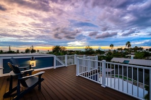 Sunset views from roof top deck