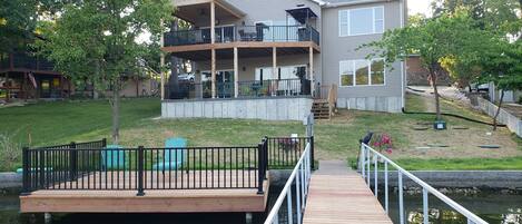 Martini Deck  view from dock to the house a gentle walk. Big Plus!