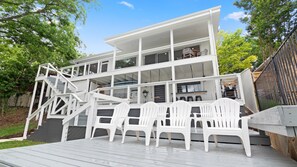 Isn't she pretty! Lots of deck space for you to enjoy!