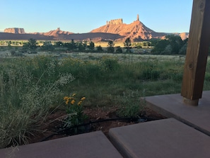 Stunning front yard view of Pope and Nuns and Castle Rock