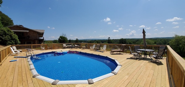 Private pool, open Memorial Day to Labor Day.