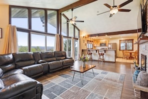 Spacious living room with plenty of natural light