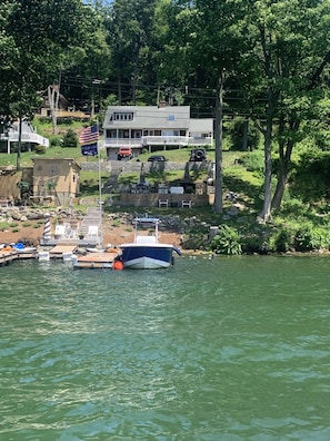 View of property from Candlewood Lake