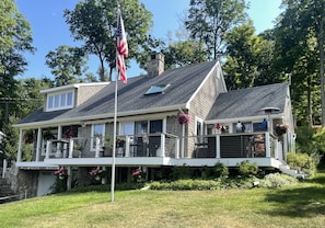 Front View of House; New Siding; Cable Railing