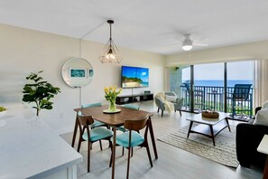 Dining area with an unbeatable view.