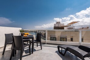 View of the port from the terrace