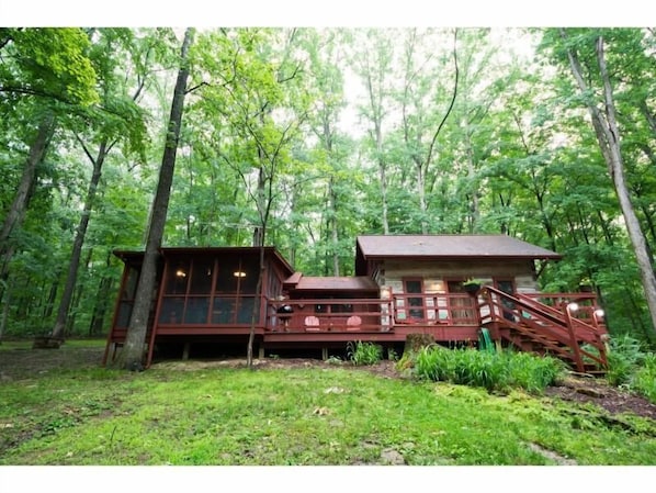 Enjoy nature from the expansive deck