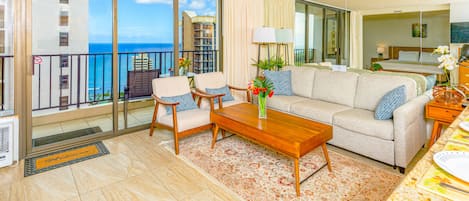 Relax and enjoy your stay in this condo with a beautiful ocean view.