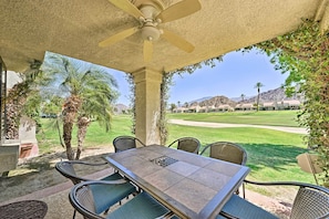 Covered Patio | Golf Course Views
