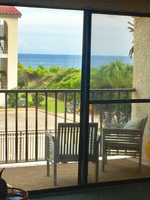 Ocean view from living area