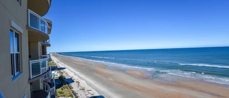 Wide expansive view from direct oceanfront balcony