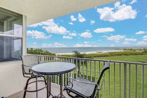 Enjoy sunny days and spectacular sunsets on the open balcony.