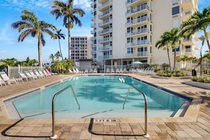 When you're not at the beach, enjoy the Florida sun in the heated community pool and sundeck.