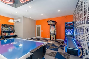 Up for a game of air hockey? Find it in the community lounge