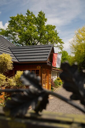 Family house behind the gate