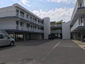 Second floor unit only three steps away  from elevator w/ designated park spot. 