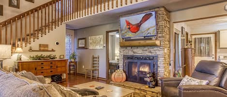 Gatlinburg Vacation Rental | 2BR | 2BA | Stairs Required | 1,300 Sq Ft