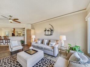 Living Room, Dining Area and Kitchen at 205 Windsor Place