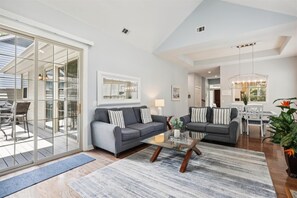 Living Room with Access to Back Deck at 39 Shell Ring