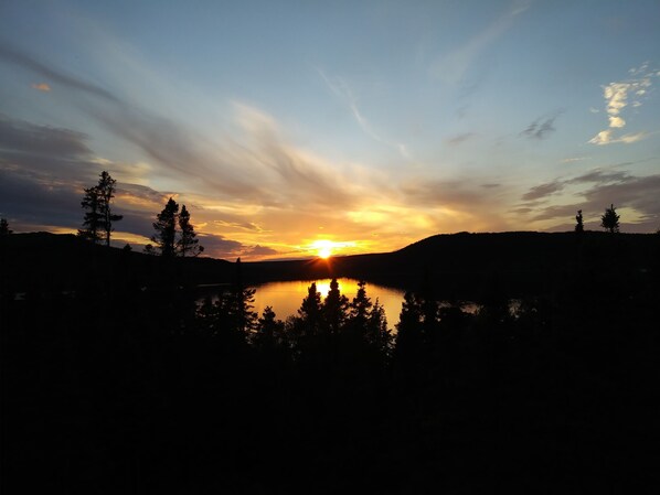 Beautiful sunsets from the deck.