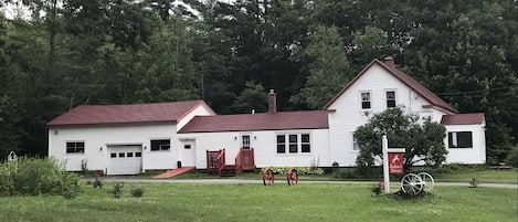 This 200 year old farm house sets on 100 acres private property  Bear Mountain.