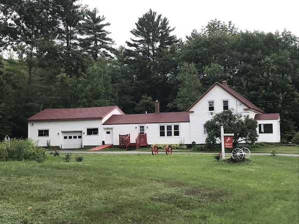 This 200 year old farm house sets on 100 acres private property  Bear Mountain.